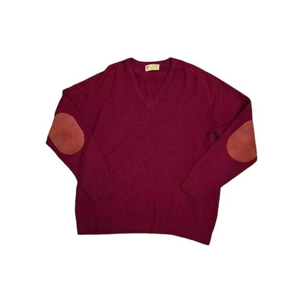 Vintage Mens Pringle Made In Scottland 100% Cashmere Sweater Size 46 V-Neck - Picture 5 of 14